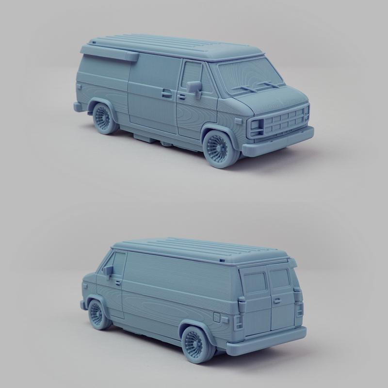 Foldable Van – GV (A-Team Van) – 3D Print Model