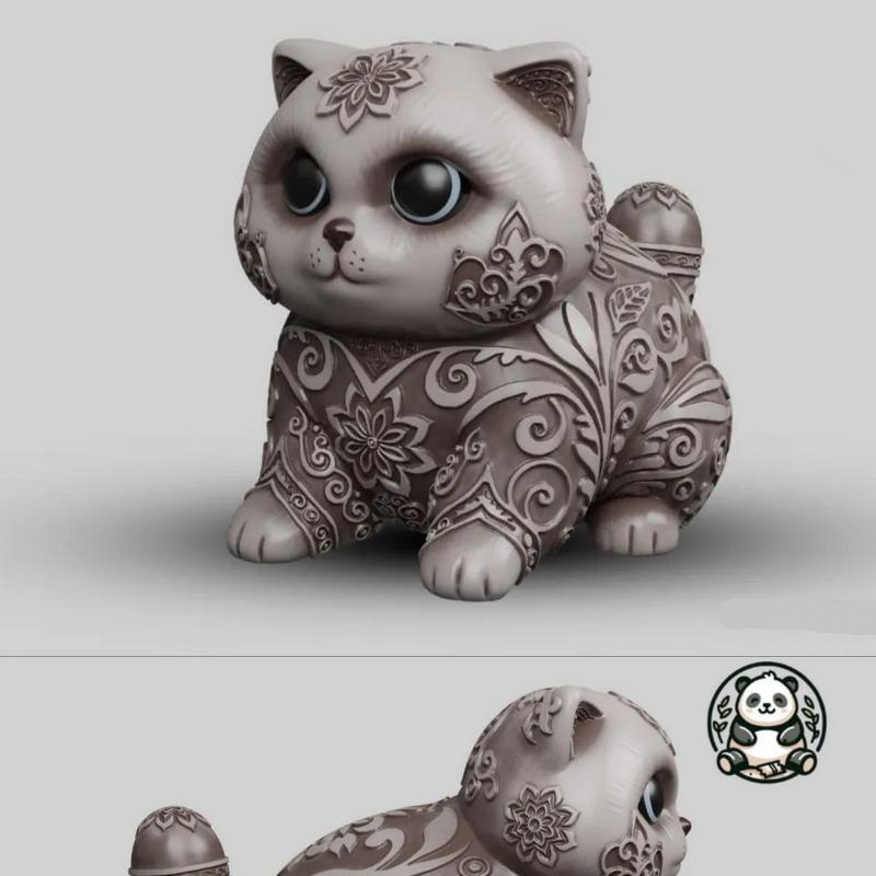 Ornamnetal British Cat – 3D Print Model