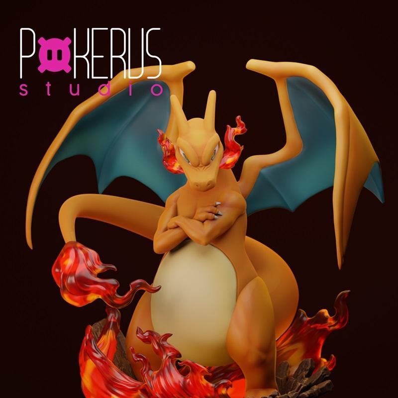 Pokerus Studio - 火龙神兽 - 3D打印模型|Pokerus Studio – Charizard – 3D Print Model STL