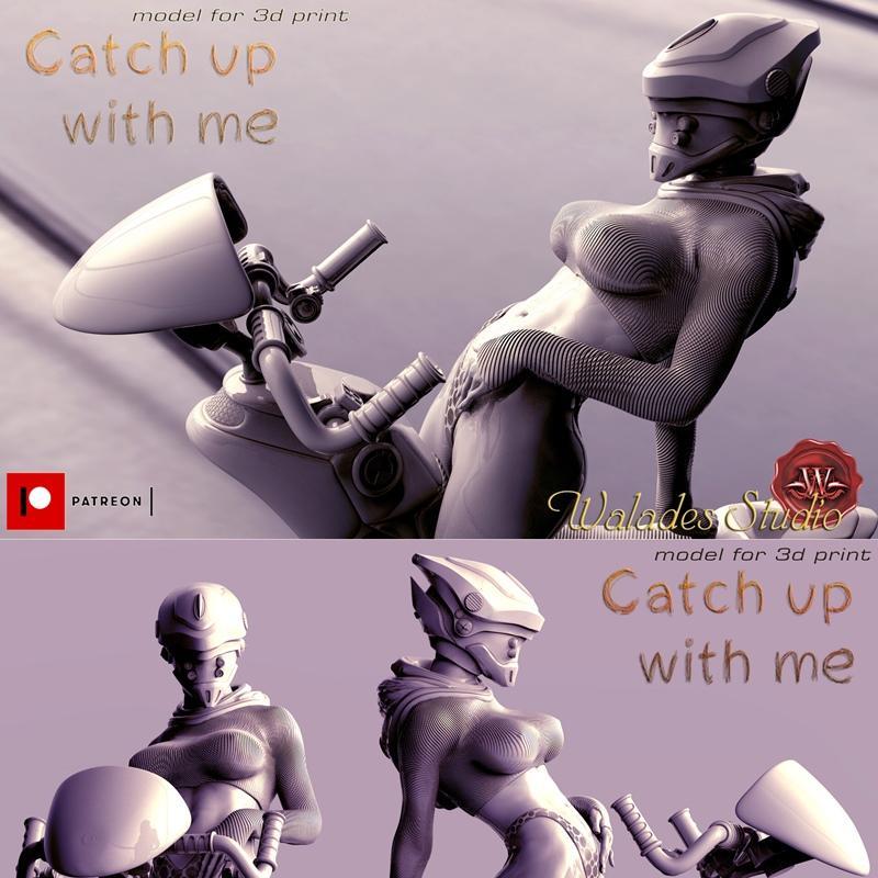 Walades Studio - 3D打印模型 - 《Cath》|Walades Studio – Cath up with me – 3D Print Model STL