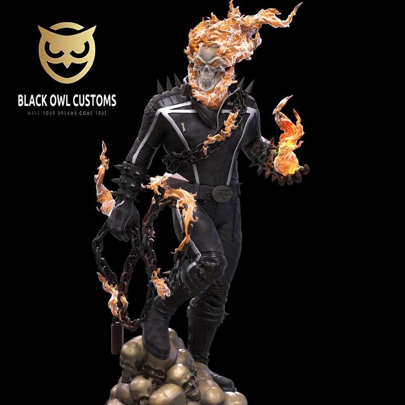 鬼影侠 3D打印模型|Ghost Rider – Marvel Comics – 3D Print Model