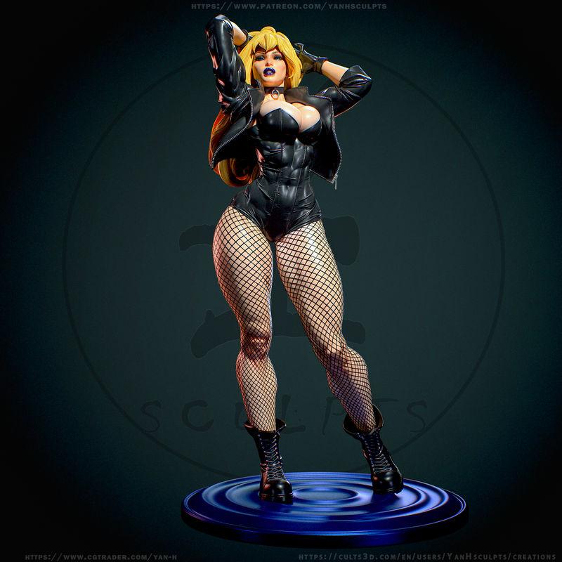 Yan-H工作室黑寡妇3D打印模型|Yan-H – DC – Black Canary – 3D Print Model