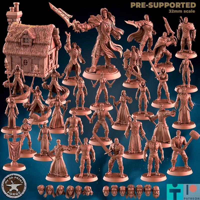 My3DPrintForge - 人类v3 2025款 3D打印模型|My3DPrintForge – Humans v3 February 2025 – 3D Print Model STL