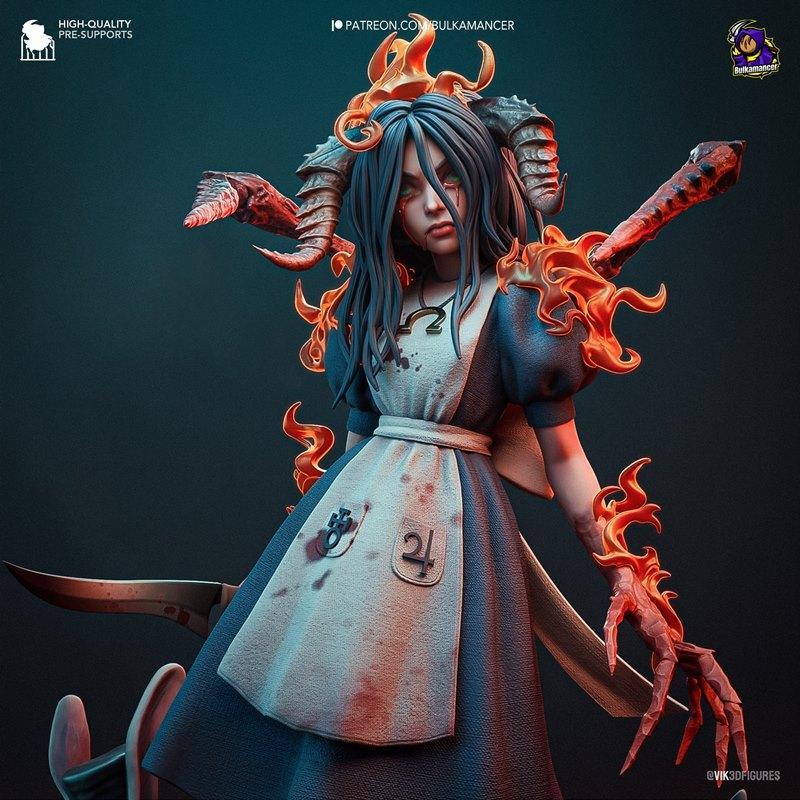 Bulkamancer sculpting - Alice 3D打印模型|Bulkamancer Sculpts – Alice – 3D Print Model STL