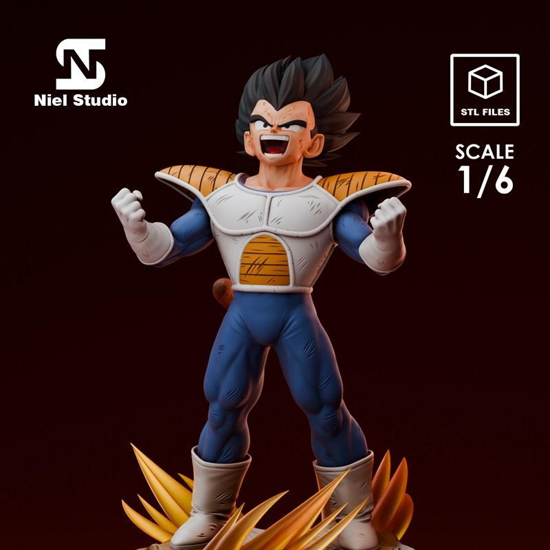 尼尔工作室 -  Vegeta 3D打印模型|Niel Studio – Vegeta (Standard and Premium) – 3D Print Model STL