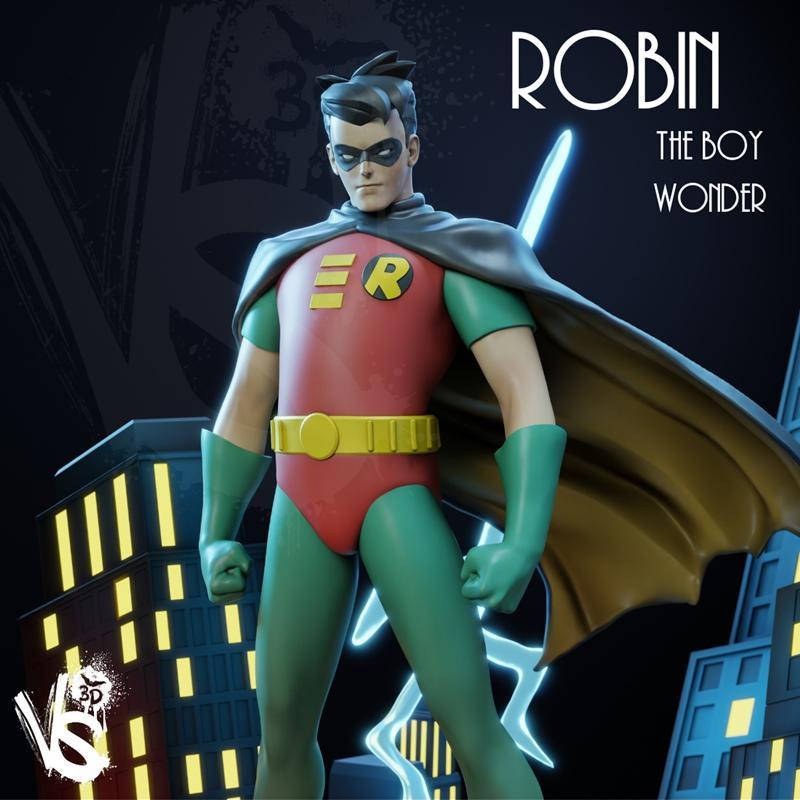 VS3D – 机器人模型 – Robin 3D打印雕塑|VS3D – Robin – 3D Print Model STL