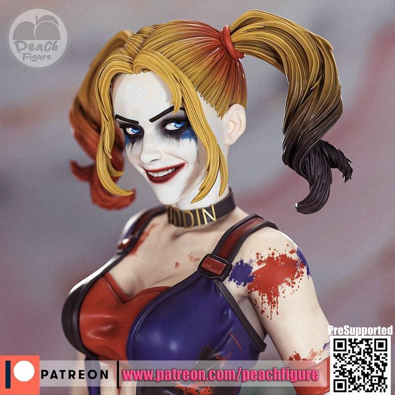 Peach Figure – DC – Harley Quinn – 3D Print Model STL