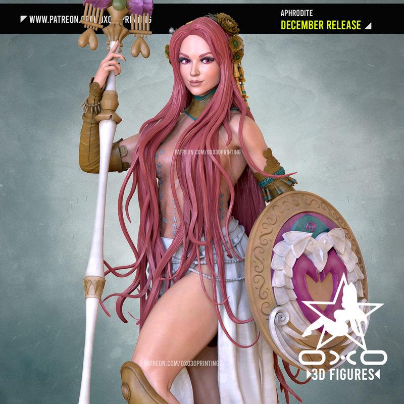 OXO3D - 亚特兰蒂斯 - 芙蕾雅 3D打印模型|OXO3D – Aphrodite – 3D Print Model