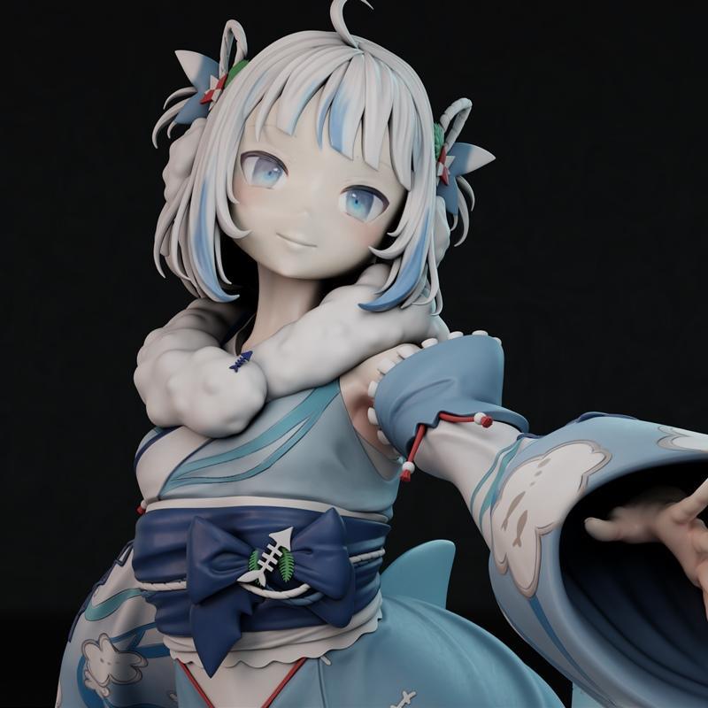 Gr8Tech – Hololive – Gawr Gura – 3D Print Model STL