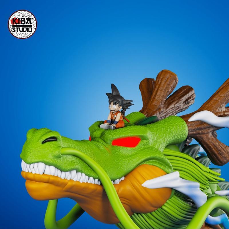 Kiba Studio - 《龙珠》悟空与神龙 3D打印模型|Kiba Studio – Kid Goku & Shenlong – 3D Print Model STL