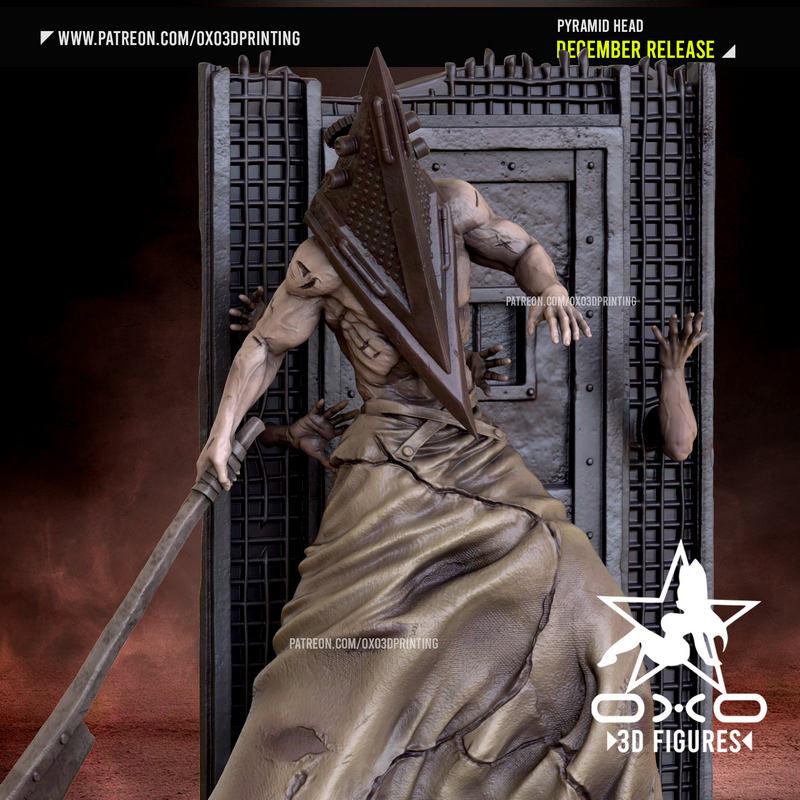 OXO3D 金字塔头 3D打印模型|OXO3D – Pyramid Head – 3D Print Model