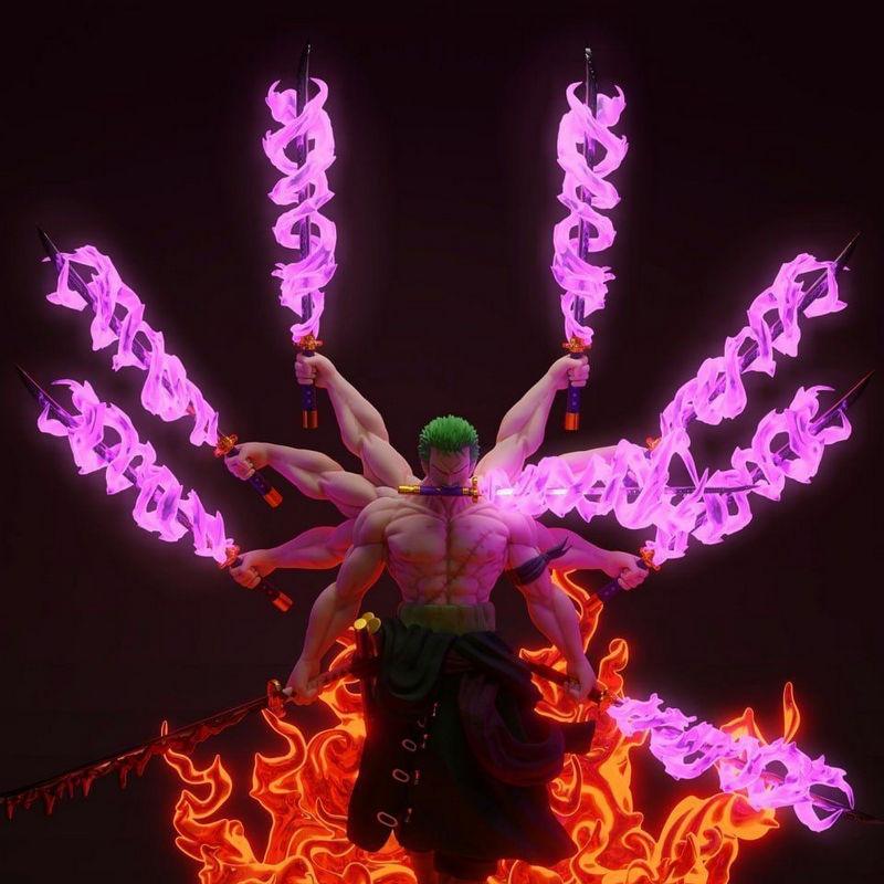 佐罗·阿舒拉 3D打印模型|Zoro Ashura – 3D Print Model