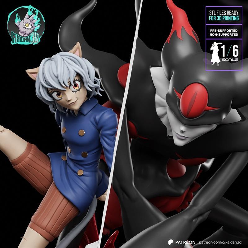 Kaidan 3D - 《奈菲尔塔利 x 特尔普西科拉》3D打印模型|Kaidan 3D – Neferpitou x Terpsichora – 3D Print Model STL