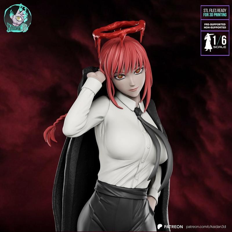 Kaidan 3D打印模型：Makima角色立体模型|Kaidan 3D – Makima – 3D Print Model STL