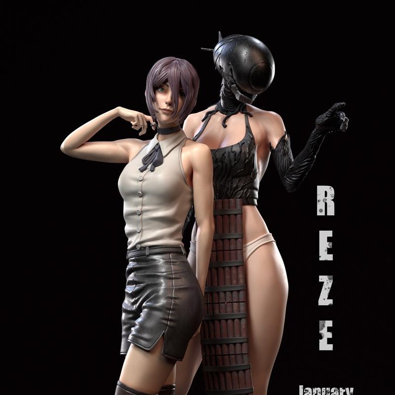 Il Paddyy - 剑与魔女 - 魔王炸弹 3D打印模型|Il Paddyy – Chainsaw Man – Reze and Devil Bomb – 3D Print Model STL