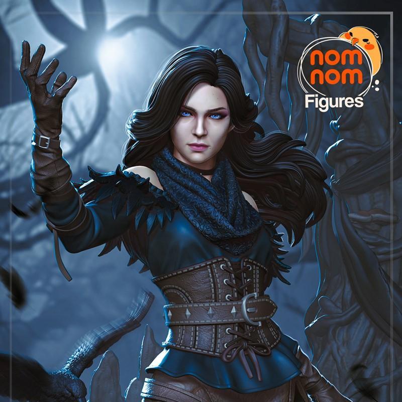 3D打印模型：巫师：伊恩菲尔德女巫|Nomnom Figures – Yennefer – Witcher – 3D Print Model STL