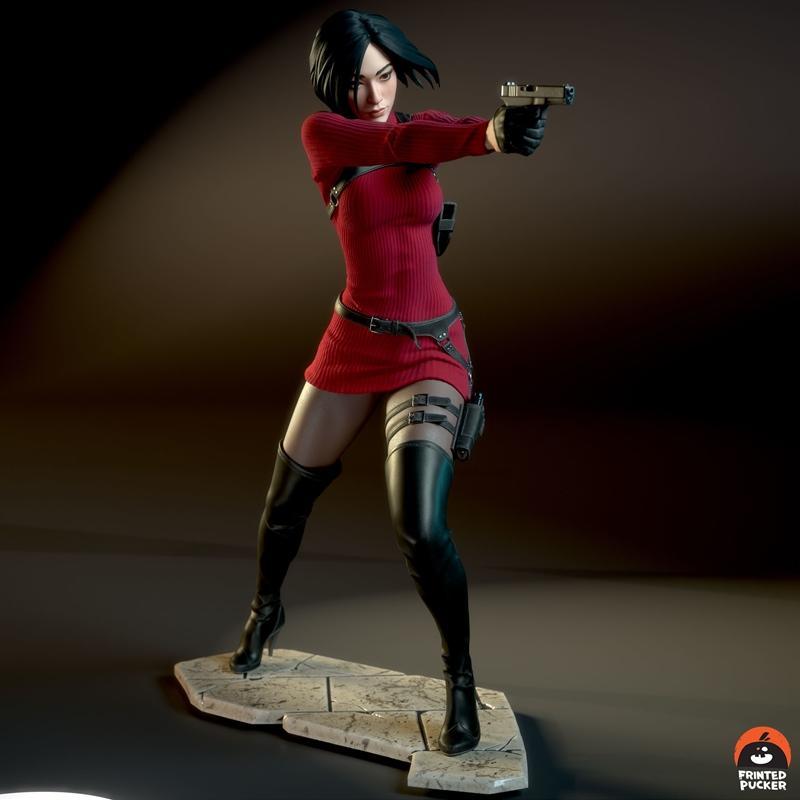 Frinted Pucker - 3D打印模型 - 亚达· Wong|Frinted Pucker – Ada Wong – 3D Print Model STL