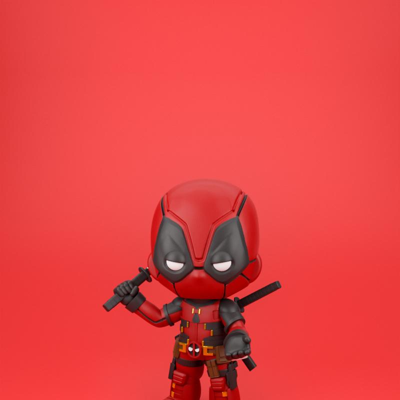 Chibit 081 - 万磁王 - 3D打印模型|Chibit 081 – Deadpool – 3D Print Model