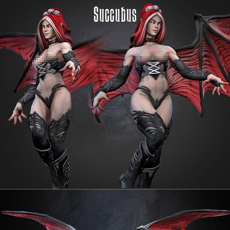 Dragun Studios出品的吸血鬼恶魔3D打印模型|Dragun Studios – Succubus – 3D Print Model STL
