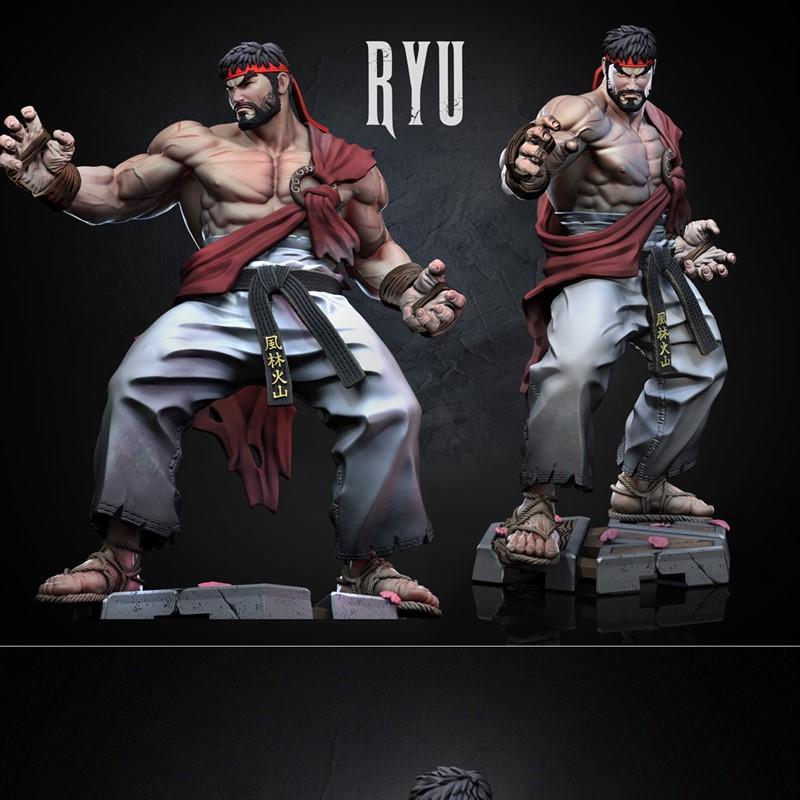 Dragun Studios - 虚拟角色Ryu 3D打印模型|Dragun Studios – Ryu – 3D Print Model STL