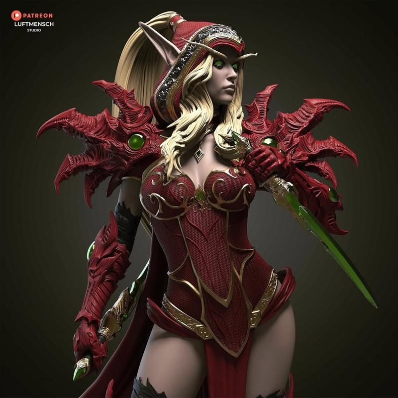 LuftMensch工作室出品：valeera sanguinar 3D打印模型|LuftMensch Studio – Valeera Sanguinar – 3D Print Model STL