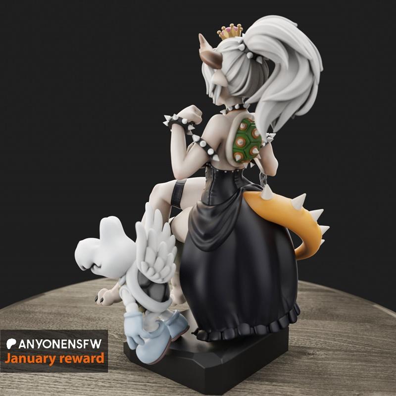 Bowsette 3D打印模型|Anyonensfw – Bowsette – 3D Print Model STL