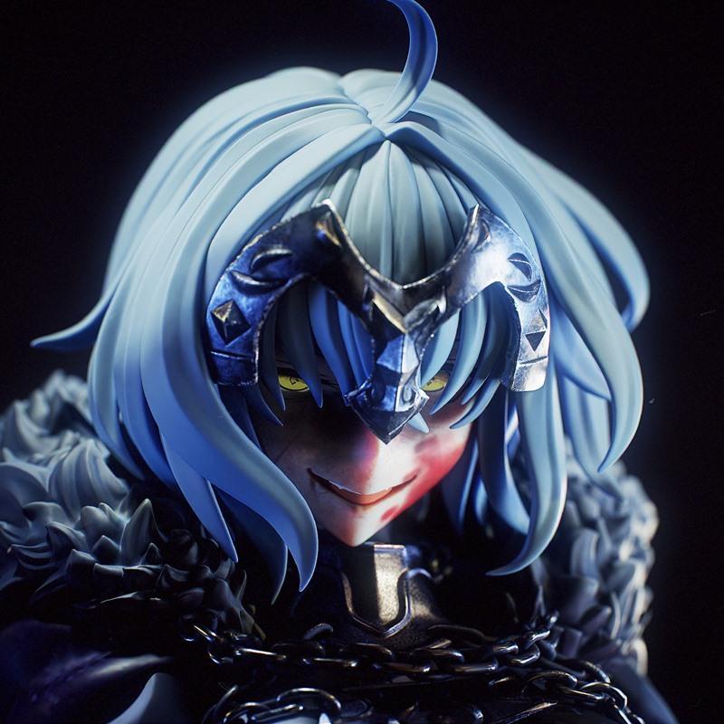 3D打印模型：命运-贞德|Tenshi Figures – Fate – Jeanne d’Arc – 3D Print Model STL