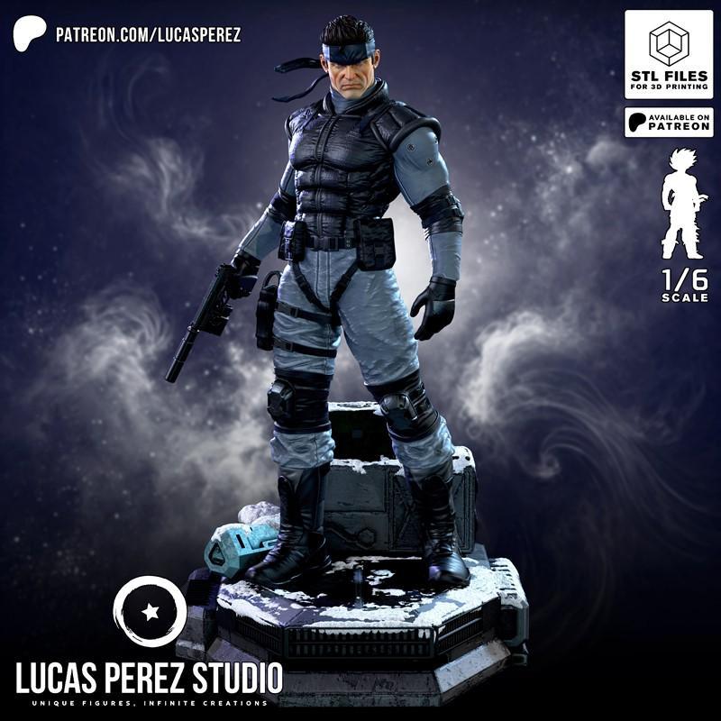 卢卡斯佩雷斯工作室-固蛇-3D打印模型|Lucas Perez Studio – Solid Snake – 3D Print Model STL