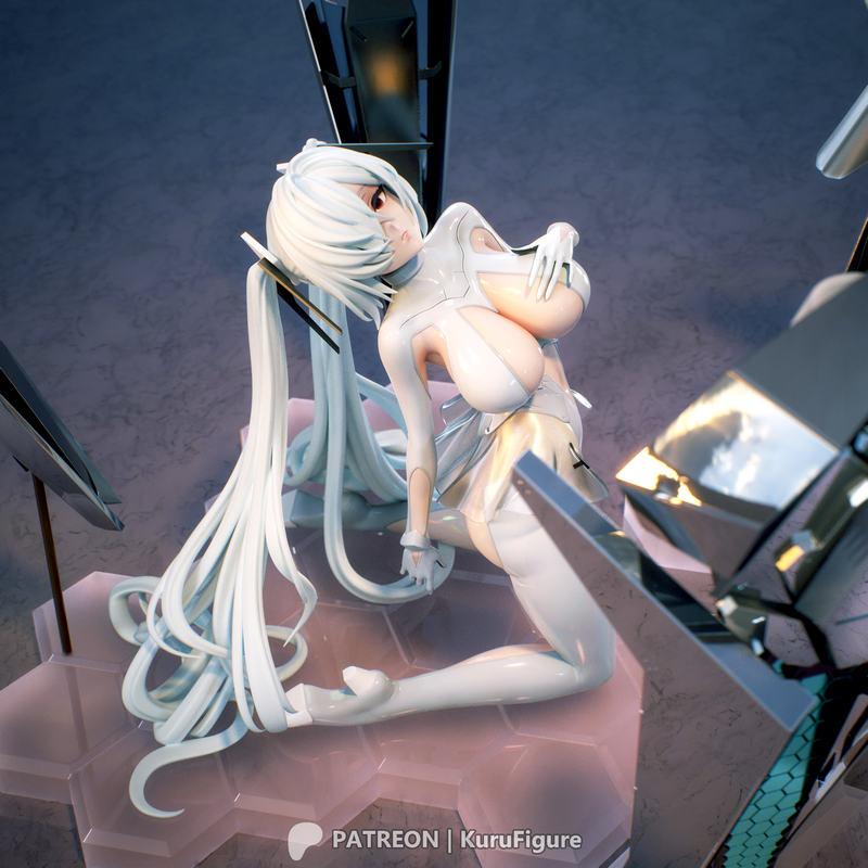 Kuru作品《尼可》中的“爱丽丝”3D打印模型|Kuru Figure – NIKKE – Cinderella – 3D Print Model
