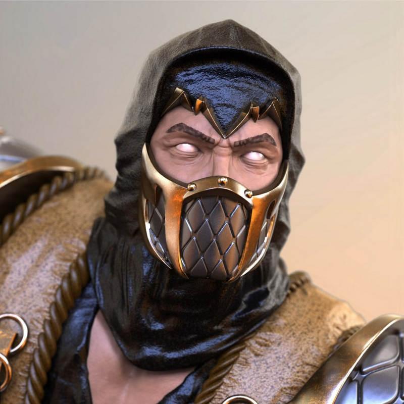 斯科拉普3D打印模型|Scorpion – Mortal Kombat – 3D Print Model