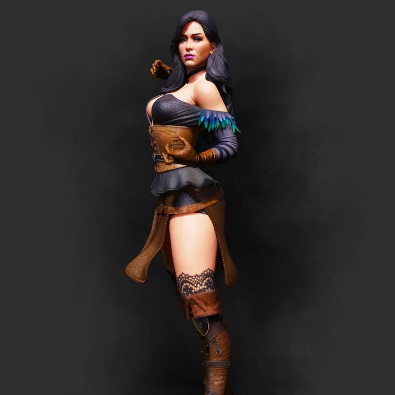 Abe3D - 《巫师》Yennefer 3D打印模型|Abe3D – Yennefer – 3D Print Model STL