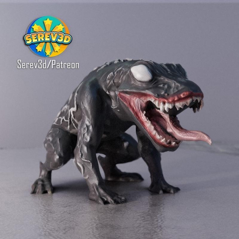 剧毒蛙—— Venom 3电影——3D打印模型|Venom Frog – Venom 3 Movie – 3D Print Model STL
