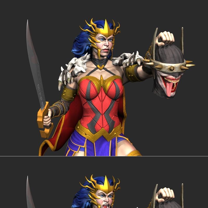 龙之收藏者——神奇女侠 3D打印模型|Dragon Collector – Wonder Woman – Death Metal – 3D Print Model STL