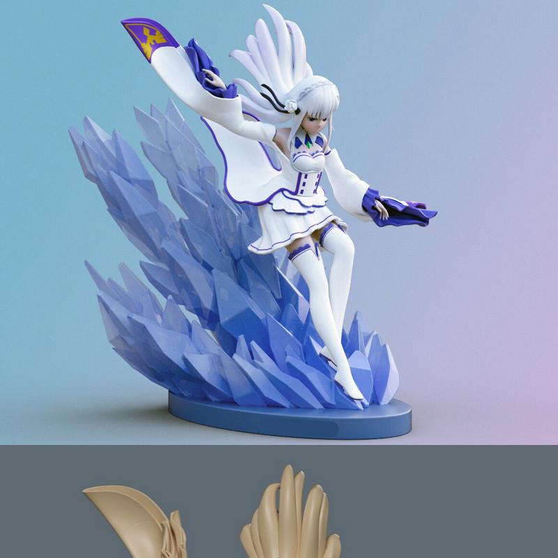 Emilia – Re Zero – 3D Print Model