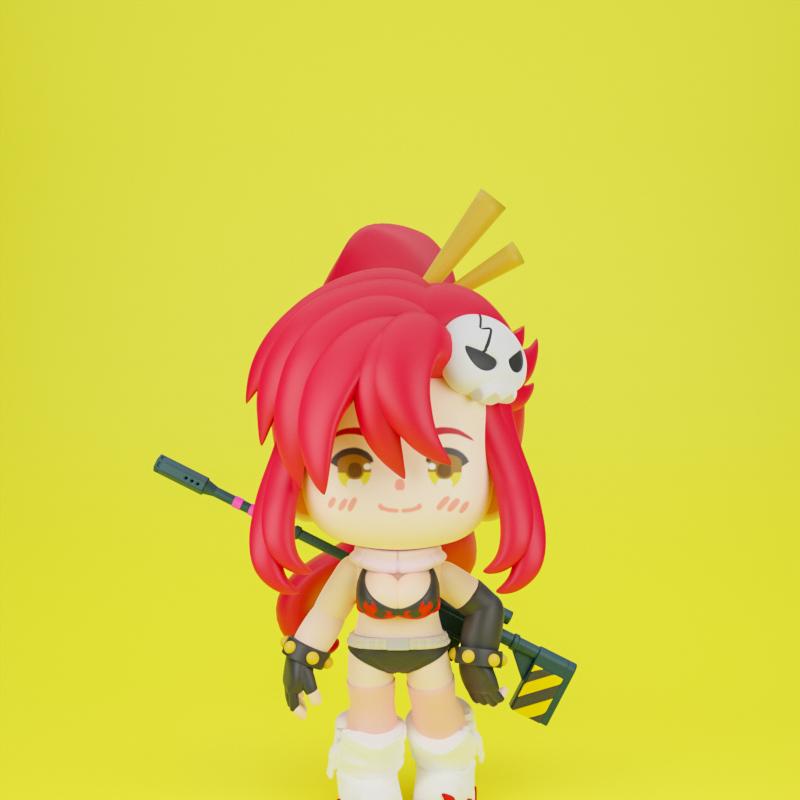 Chibit 070 - 野口 - 3D打印模型|Chibit 070 – Yoko – 3D Print Model