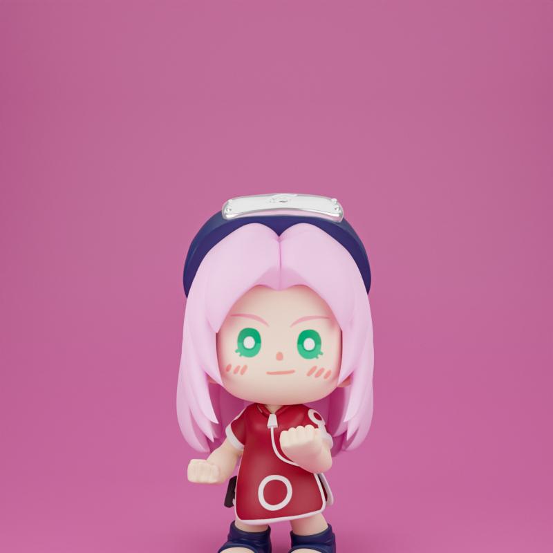 Chibit 067 – 神乐 – 3D打印模型|Chibit 067 – Sakura – 3D Print Model