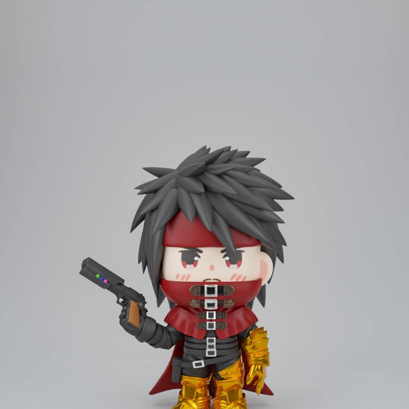 Chibit 063 – 哥布林·瓦伦丁 3D打印模型|Chibit 063 – Vincent Valentine – 3D Print Model