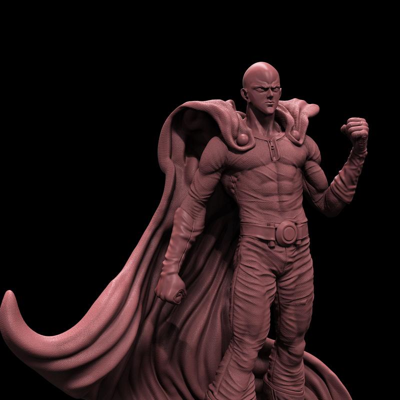 萨尔塔马 一拳超人 3D打印模型|Saitama – One Punch Man – 3D Print Model