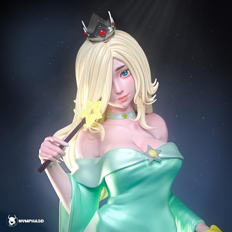 超级马里奥  Rosalina 3D打印模型|Nympha – Super Mario – Princess Rosalina – 3D Print Model STL