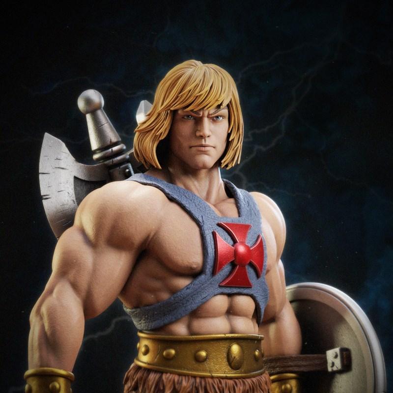 L.A. Figures 3D打印模型：他 man角色造型|L.A. Figures – He Man – 3D Print Model STL