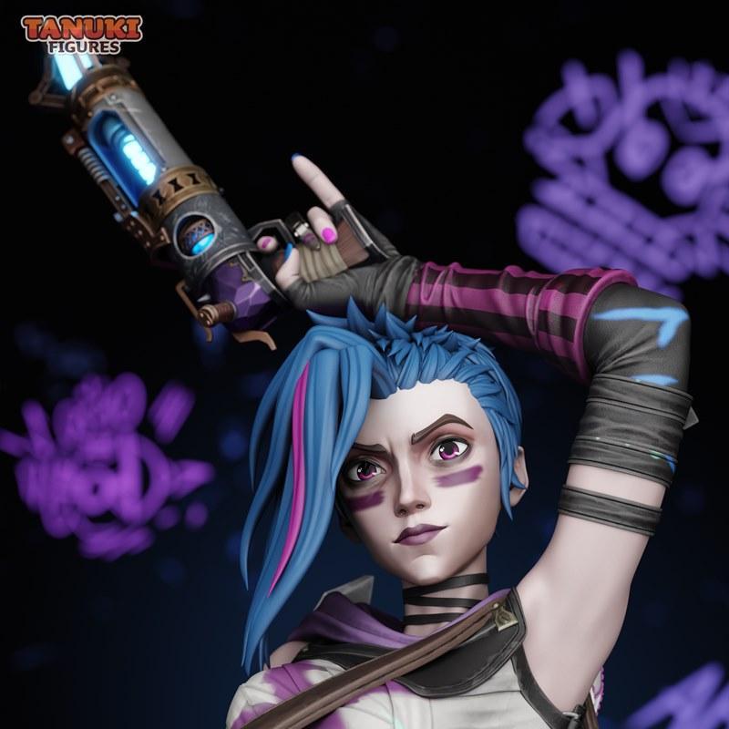 狐妖模型-Jinx-3D打印雕塑|Tanuki Figures – Jinx – 3D Print Model STL
