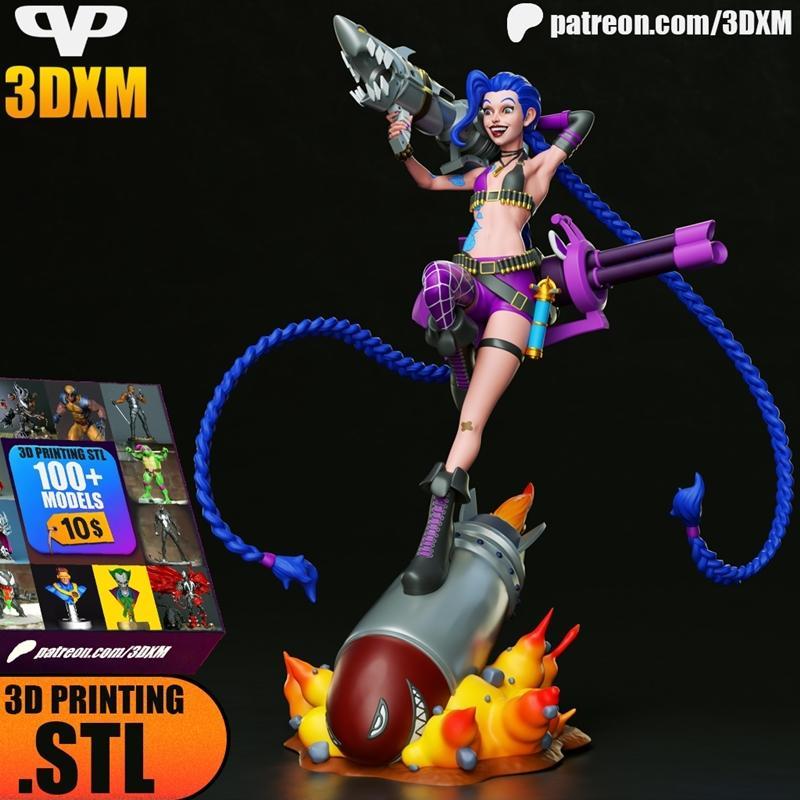 Jinx 3D打印模型|Jinx – 3D Print Model STL