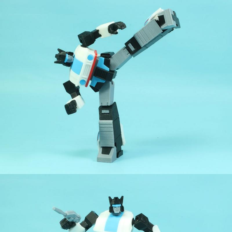 G1变形金刚 - 爵士 - 3D打印模型|G1 Transformers – Jazz – 3D Print Model