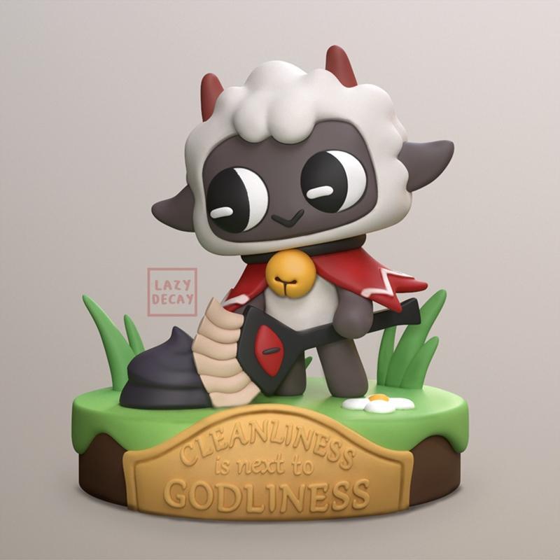 LazyDecay – The Lamb – 清洁即接近神圣 3D打印模型|LazyDecay – The Lamb – Cleanliness is next to Godliness – 3D Print Model STL