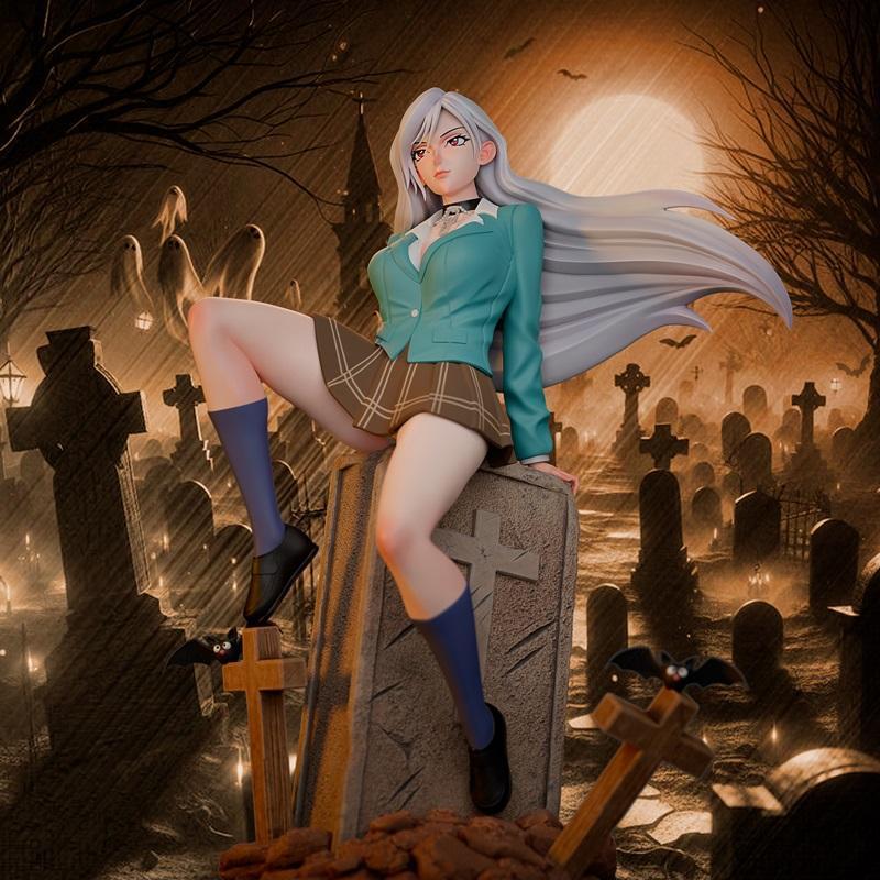 Gmeyer3D - 《 Rosario & Vampire 》莫卡·阿卡夏 3D打印模型|Gmeyer3D – Rosario and Vampire – Moka Akashia – 3D Print Model STL