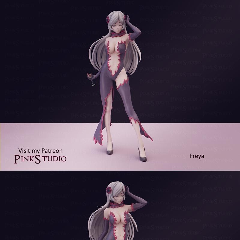 粉彩工坊 - 丹机 - 弗蕾雅 - 3D打印模型|Pink Studio – DanMachi – Freya – 3D Print Model STL
