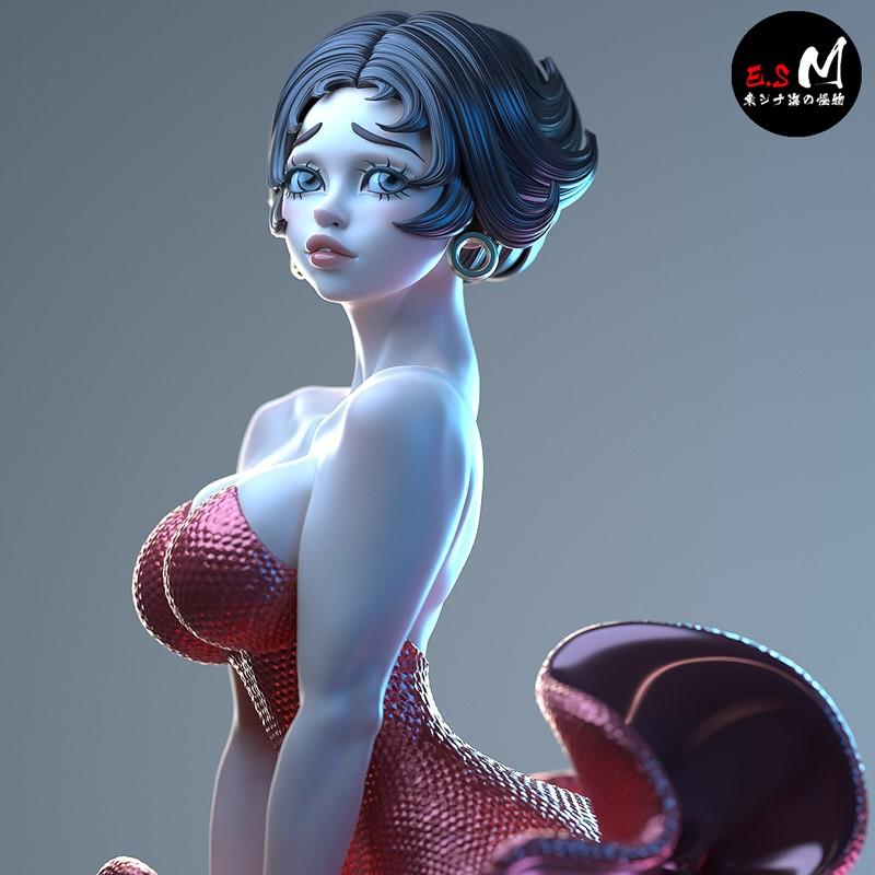 E.S怪物 - 贝蒂波波 - 3D打印模型|E.S Monster – Betty Boop – 3D Print Model STL