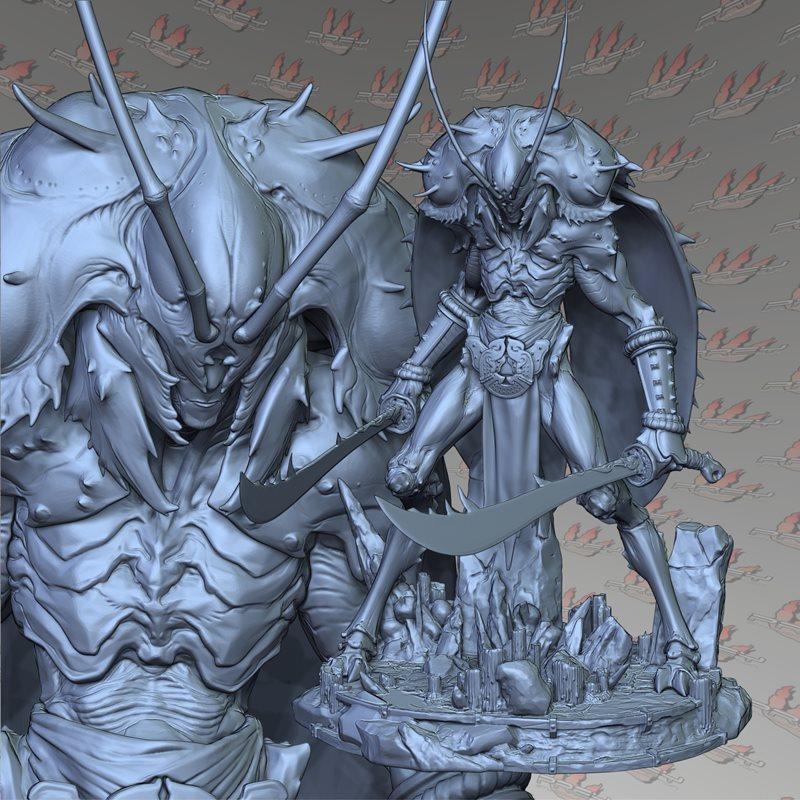 Prey Collection Studio - 复刻虫王队长 - 3D打印模型|Prey Collection Studio – Beetle Captain – 3D Print Model STL