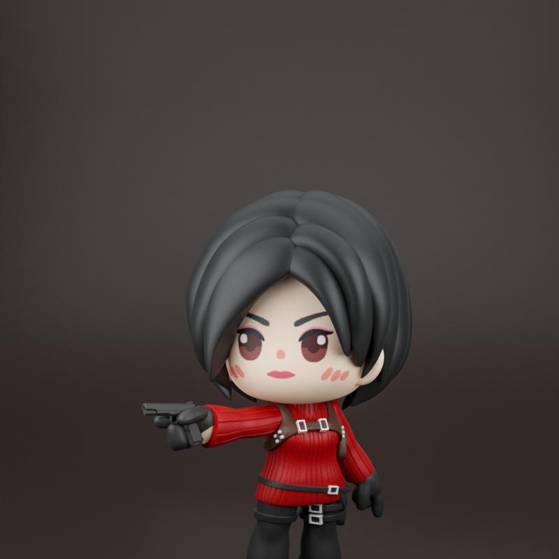 Chibit 036 – 亚达· Wong – 3D打印模型|Chibit 036 – Ada Wong – 3D Print Model