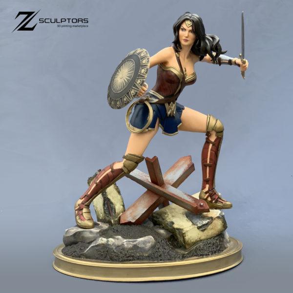 神奇女侠 3D打印模型|Wonder Woman – 3D Print Model